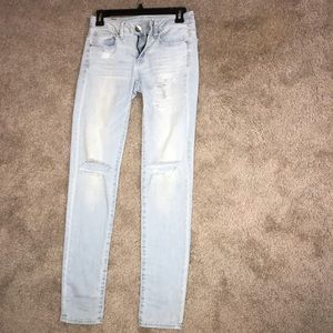 American eagle super stretch skinny jeans.